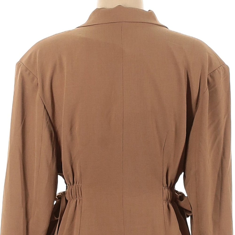 NWT Quaint Taupe Open-Side-Waist Deconstructed Dress Size 40 (US 8) MSRP $285 - Picture 4 of 4